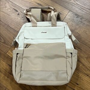 New …. Two-Tone Backpack with Front Pockets
